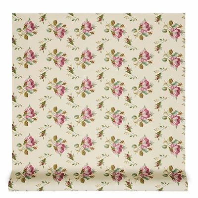Gucci Vintage Rose Printed Wallpaper