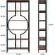preview thumbnail 3 of 23, 70.9"H x 27.6"W Industrial Geometric Bookcase, 6-Tier Tall Bookshelf, Wood Display Shelf Storage Shelves