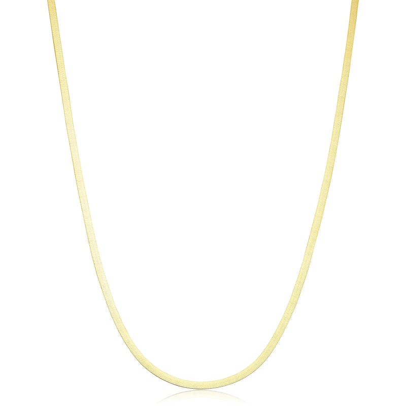 14k Yellow Gold 2.2 millimeter Herringbone Necklace