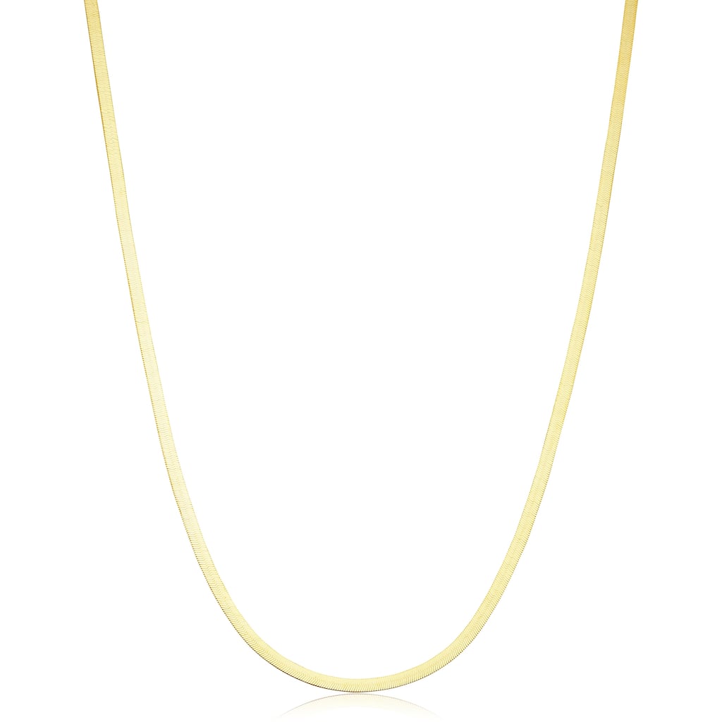 14k Yellow Gold 2.2 millimeter Herringbone Necklace