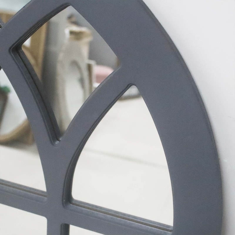 Barn Farmhouse Gray Arch Mirror