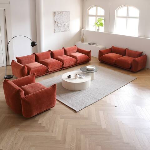 3 Piece Modular Sectional Sofa Set for Living Room Furniture Sets