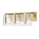 preview thumbnail 7 of 11, Golden Lighting 3164-BA3 HWG Aenon 3 Light 22" Wide Vanity Light