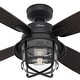 preview thumbnail 8 of 16, Hunter 52" Port Royale Outdoor Ceiling Fan with LED Light Kit and Handheld Remote, Damp Rated