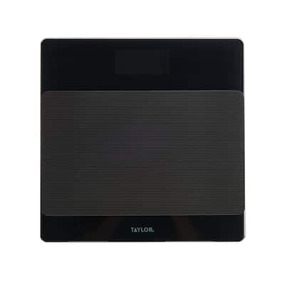 Taylor Digital Non-Slip Mat Bathroom, Black