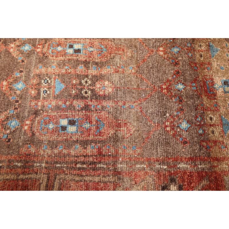 ECARPETGALLERY Hand-knotted Antalya Vintage Brown Wool Rug - 3'4 x 9'8