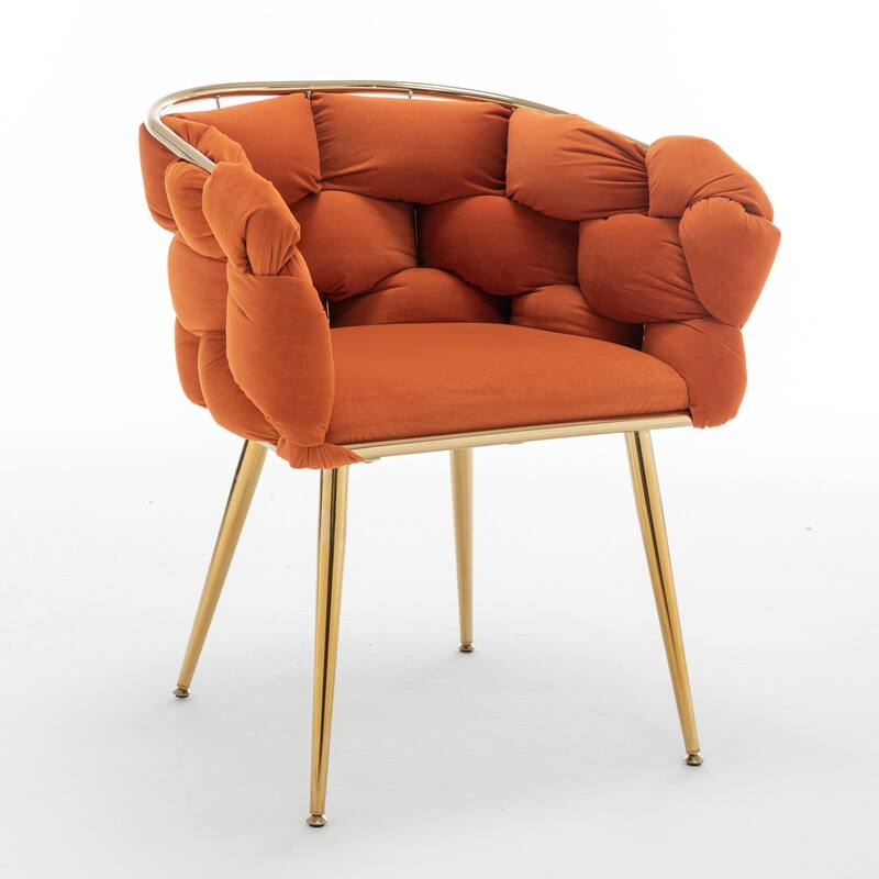 Luxury Simple Leisure Velvet Single Sofa Chair Bedroom Lazy Person Household Dresser Stool Manicure Table Back Chair