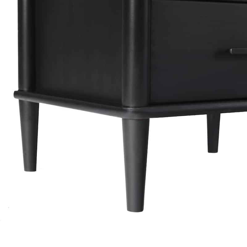 Middlebrook Designs Mid-Century Modern Solid Wood Spindle Nightstand