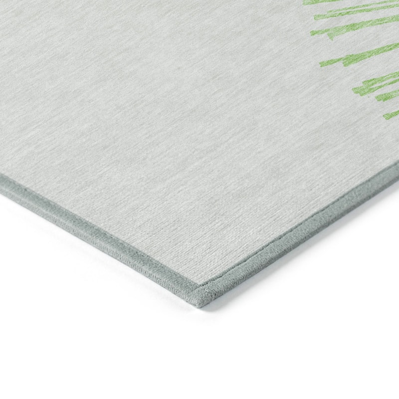 Machine Washable Indoor/ Outdoor Chantille Contemporary Burst Rug