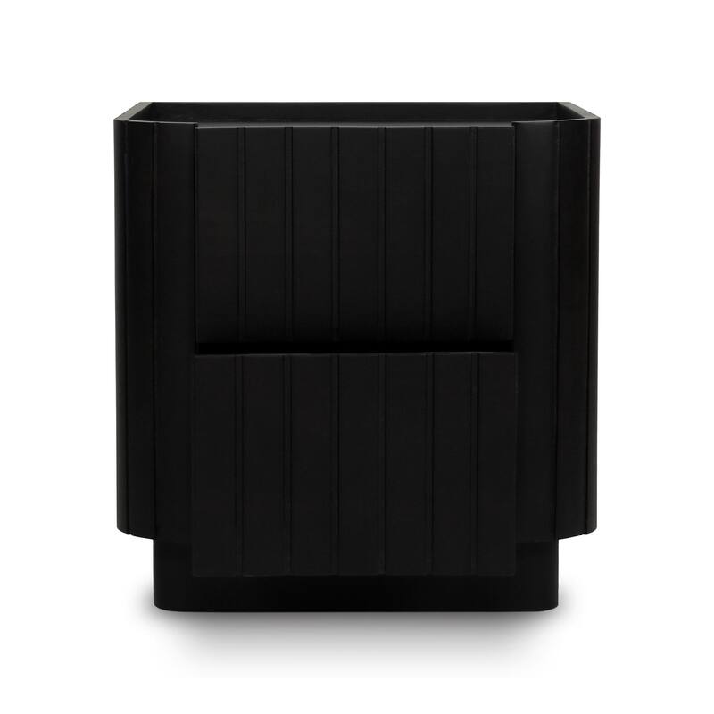 NADAAL STUDIOS Tatiana, 2-Drawer Nightstand, Matte Black
