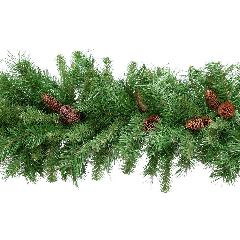 Dakota Red Pine with Pine Cones Artificial Christmas Garland - 9' x 16" - Unlit