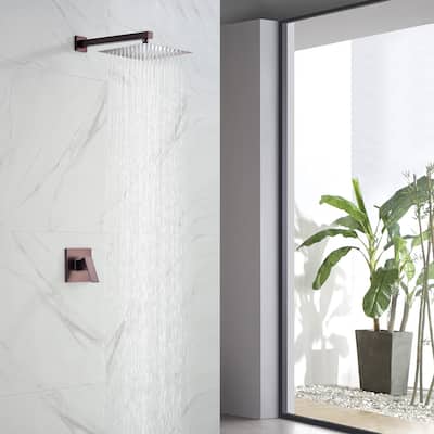 Square Single Spray Rainfall Showerhead