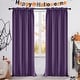 preview thumbnail 47 of 85, Deconovo Solid Rod Pocket Curtain Panel Pair, Set of 4 Panels 42x84 Inch - Purple Grape