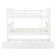 preview thumbnail 11 of 11, Maximized Space Wood Bunk Bed withTwin Size Trundle, Solid Construction, Safety Guaranteed,White