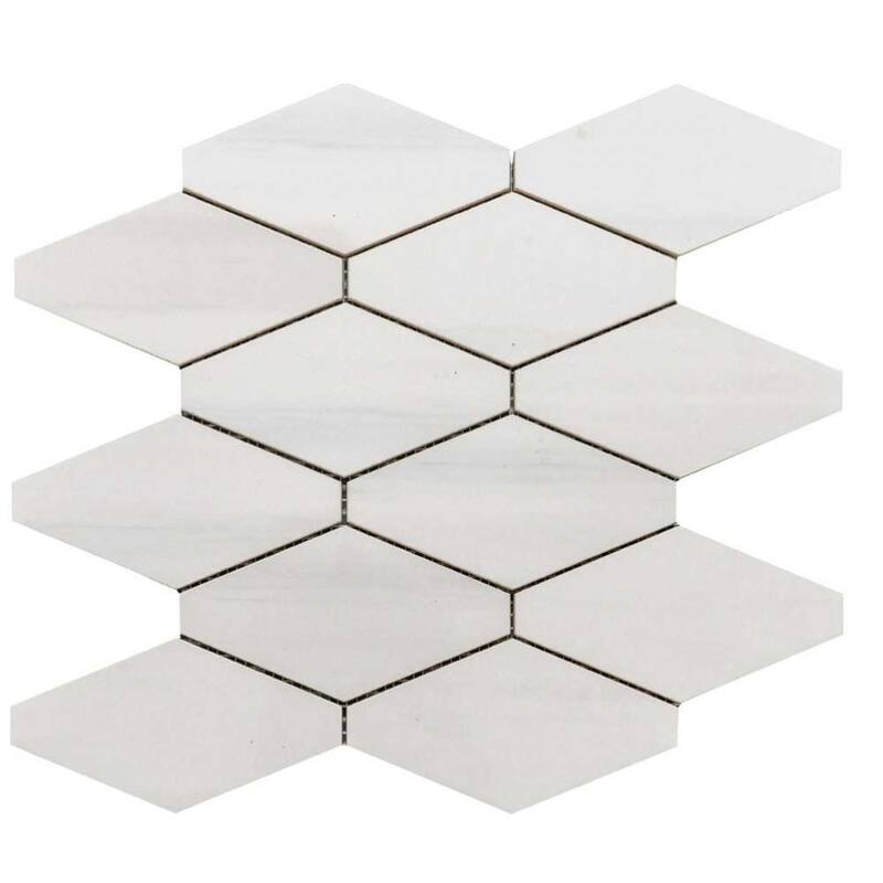 The Tile Life Stately Elongated Hex 12x12 Dolomite Porcelain Floor & Wall Tile