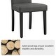 preview thumbnail 6 of 7, Yaheetech 4pcs Upholstered Fabric Dining Chairs with Solid Wood Legs For Dining Room - N/A
