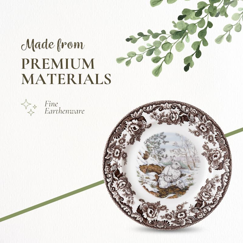 Spode Woodland Dinner Plate Animal Motifs