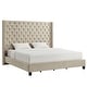 preview thumbnail 4 of 15, Naples Wingback Button Tufted Tall Headboard Platform Bed by iNSPIRE Q Artisan