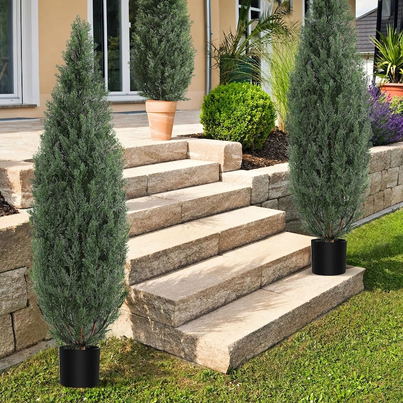 36/60 inches Artificial Topiary Tree 2-Set