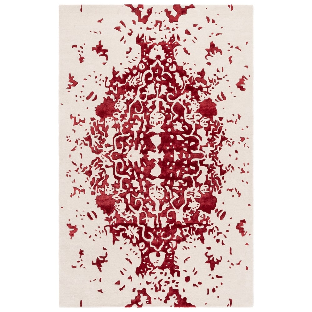 SAFAVIEH Handmade Fifth Roselette Avenue Modern Abstract Wool Rug