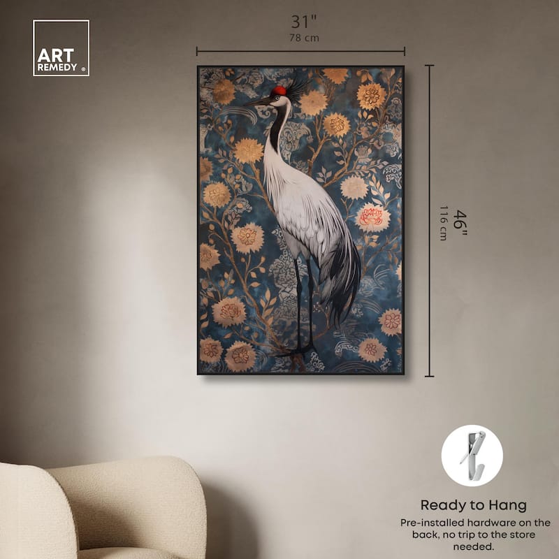 Botanical Bird II Canvas by Art Remedy
