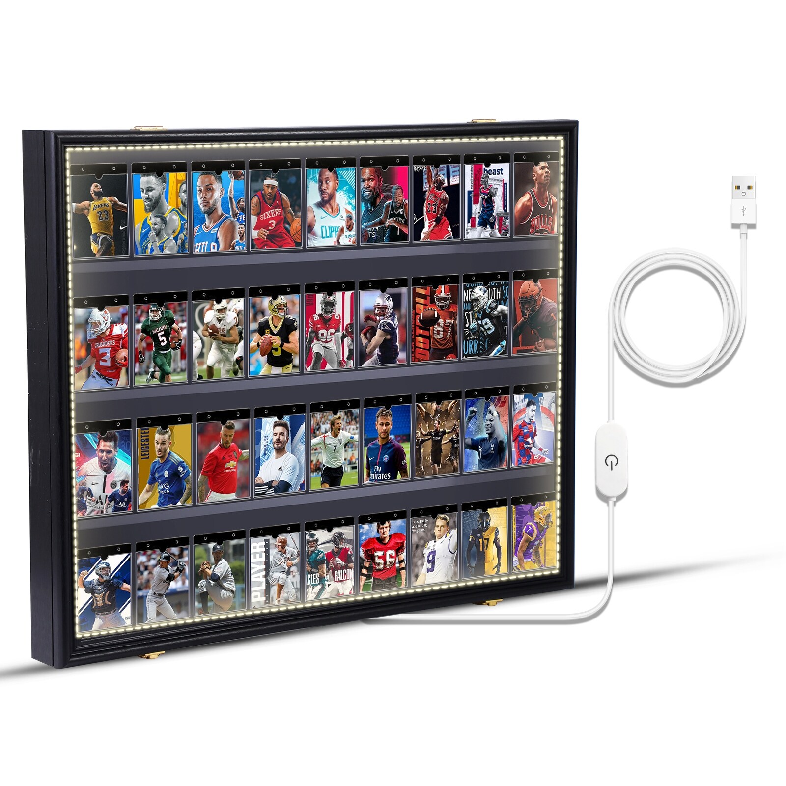 5 card display case Amazon.com: Trading Card Display Frame for 5 Standard Cards, 2 Pack, UV  Protection, Black Pasted Double Mats, Sports Card Collector Wall Display,  Holder for Baseball Basketball Football Hockey Standard Card : Sports main image 0