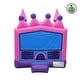 preview thumbnail 1 of 1, JumpOrange Princess Tiara Commercial Grade Bounce House for Kids (with Blower)