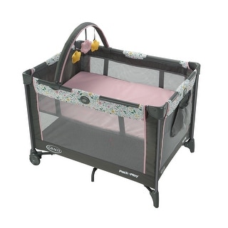 Mattress Pack And Play Playpen Walmart Baby Trend Nursery Den Playard With  Rocking Cradle Pebblestone Aqua