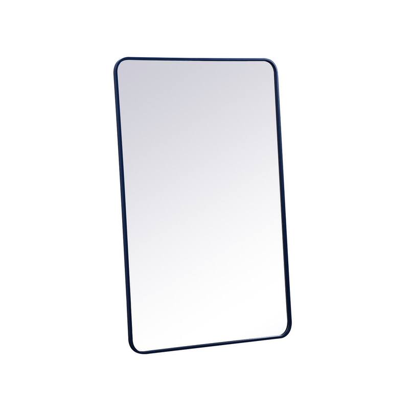 Ezra Soft Corner Metal Rectangular Mirror