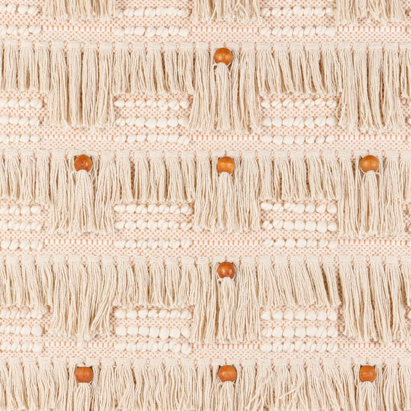 Obi Boho Beaded Hand Woven Wall Hanging - 48"H x 24"W