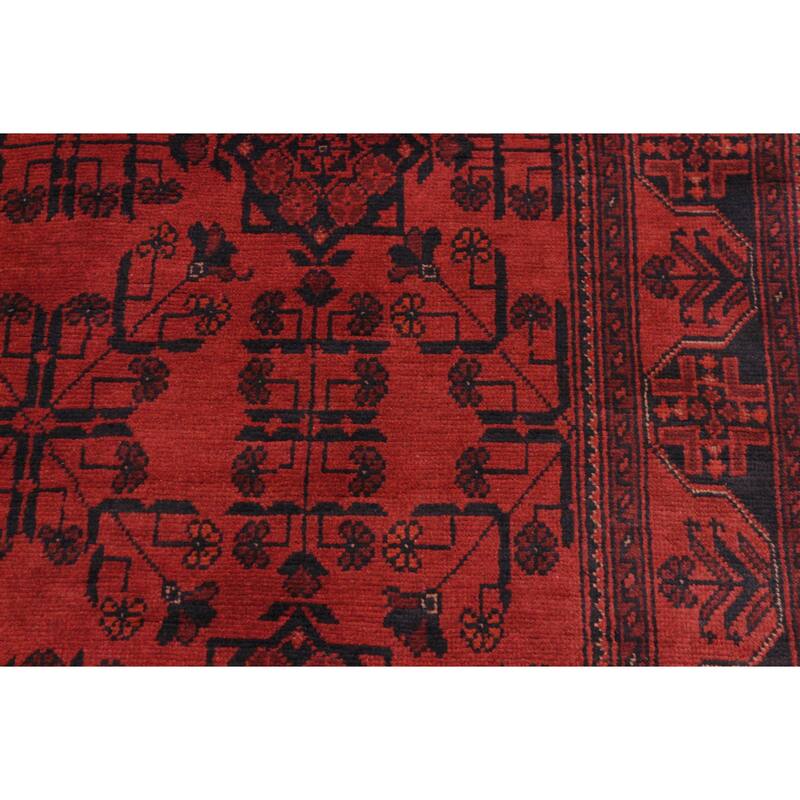 Southwestern Biljik Khal Mohammadi Bristol Red/Black Rug - 4'2'' x 6'4''