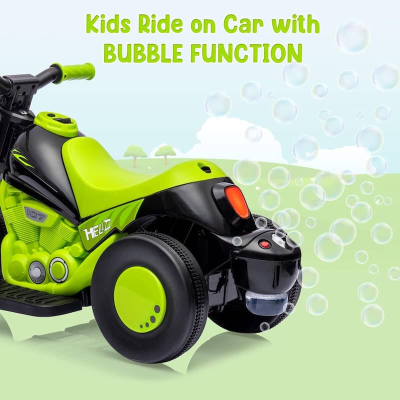 Kids Electric Motorcycle with Bubble Function