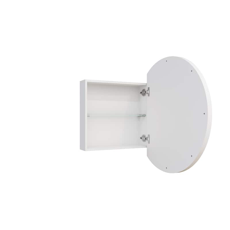 One Door Steel Frame Round Shape Medicine Cabinet