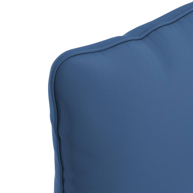 California Umbrella Outdoor Deep Seat Cushion Set, 24" x 48", Sunbrella Fabric, Densified Fiber Fill