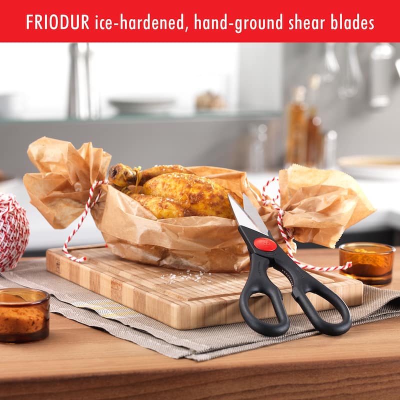 ZWILLING TWIN Kitchen Shears, Multi-Purpose, Heavy Duty, Stainless Steel Blades, Black - 1 unit