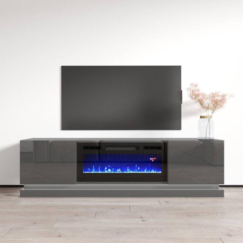 Shu BL-EF Electric Fireplace 71" TV Stand