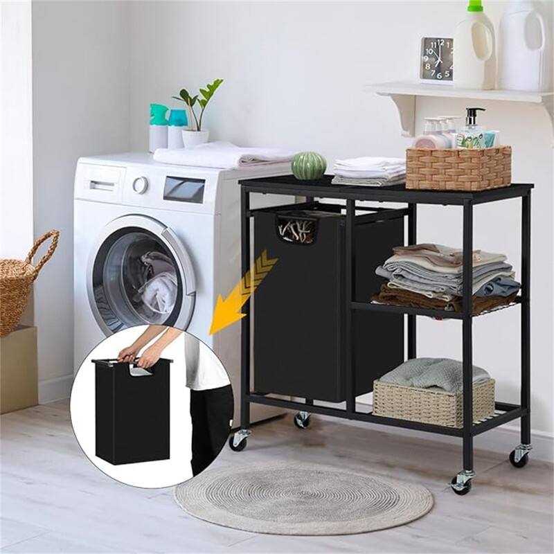 Laundry Sorter with Three Shelf - 29"L x 11.9"W x 30"H