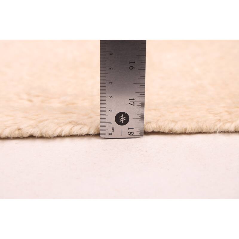 ECARPETGALLERY Hand-knotted Pak Finest Marrakesh Cream Wool Rug - 4'11 x 6'6