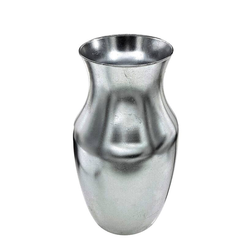 GILT 9" Glass Flower Vase