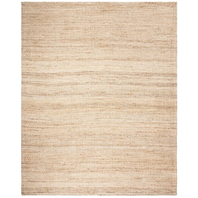 Handmade Jute Area Rug 8x10 - Natural Ivory Accent Rug for Living Room Bedroom - Durable Floor Covering - 120 x 96