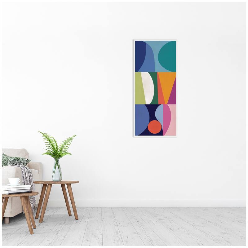 Kate and Laurel Abstract 02 Panel 2 by Rachel Lee Framed Canvas Wall Art Print