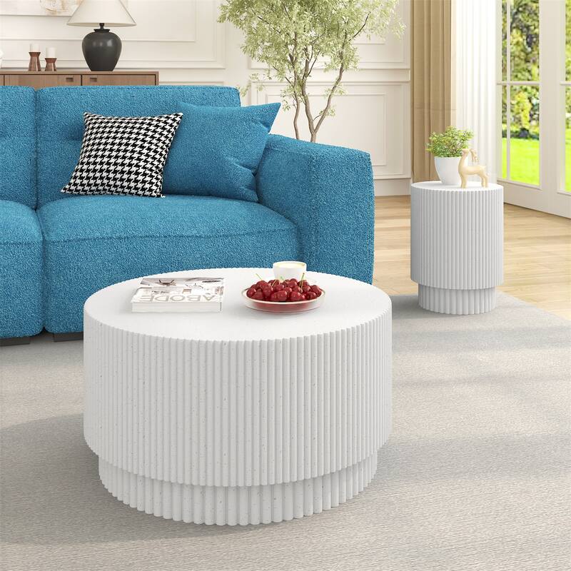 15.72-inch H-barrel Coffee Table