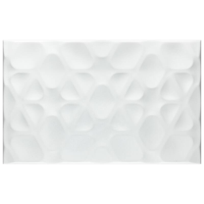 Merola Tile More Pure Matte White 9-7/8" x 15-3/4" Ceramic Wall Tile
