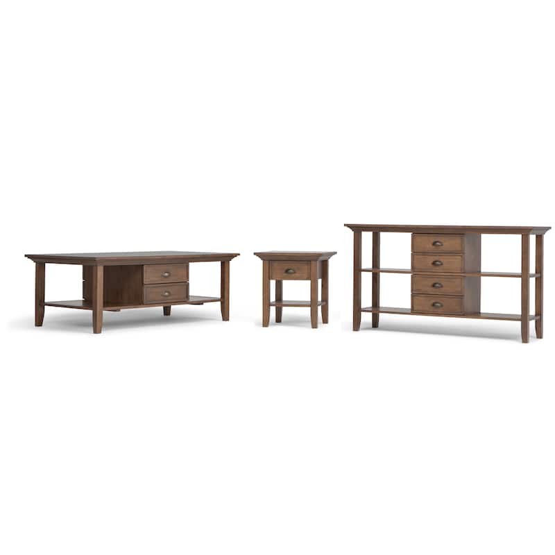 WYNDENHALL Mansfield SOLID WOOD 19 inch Wide Square Transitional End Side Table - 19.1 inches wide