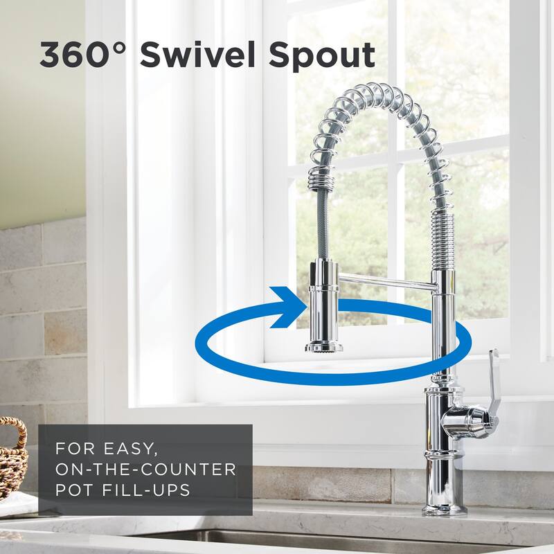 Gerber D455337 Kinzie 1.75 GPM Single Hole Pre-Rinse Pull Down Kitchen