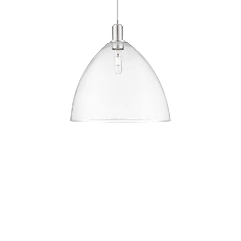 Innovations Lighting 716-1P-18-16 Bristol Pendant Bristol 16" Wide - Brushed Satin Nickel / Clear