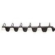 preview thumbnail 1 of 0, Volume Lighting Marti 6 Light 48" Wide Bathroom Vanity Light Antique Bronze