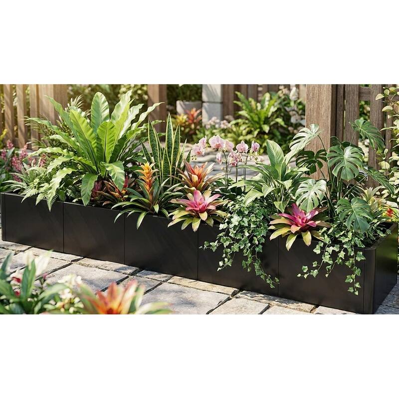 Metal Planter Box, with Drainage Holes - 20.5*70.1*11.8 in