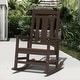 preview thumbnail 112 of 174, Outdoor Patio HDPE Rocking Chiar, Extra Wide Seat & Backrest