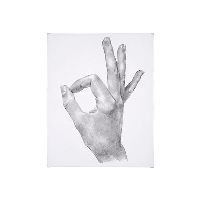 Hand Signs III (28 x 35) Canvas Art Print